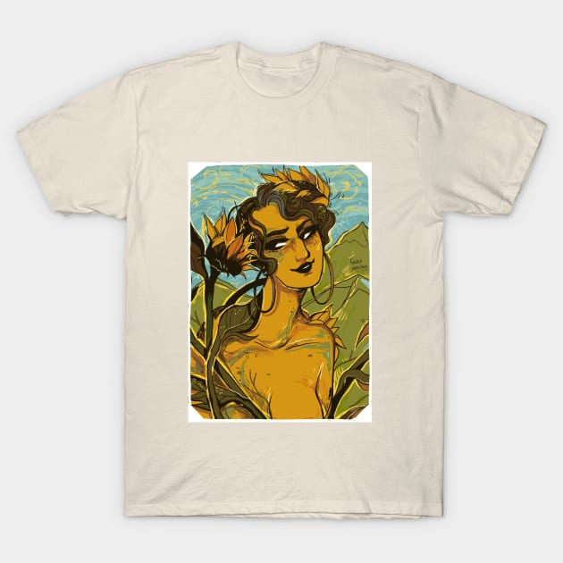 Sunflower T-Shirt by GabyHamster